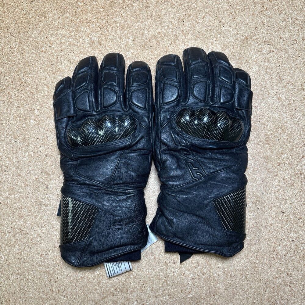 Spyder Motorcycle Gloves Mens L Black Gore-Tex GTX Waterproof